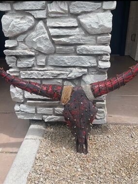 Horror Themed Cow Skull